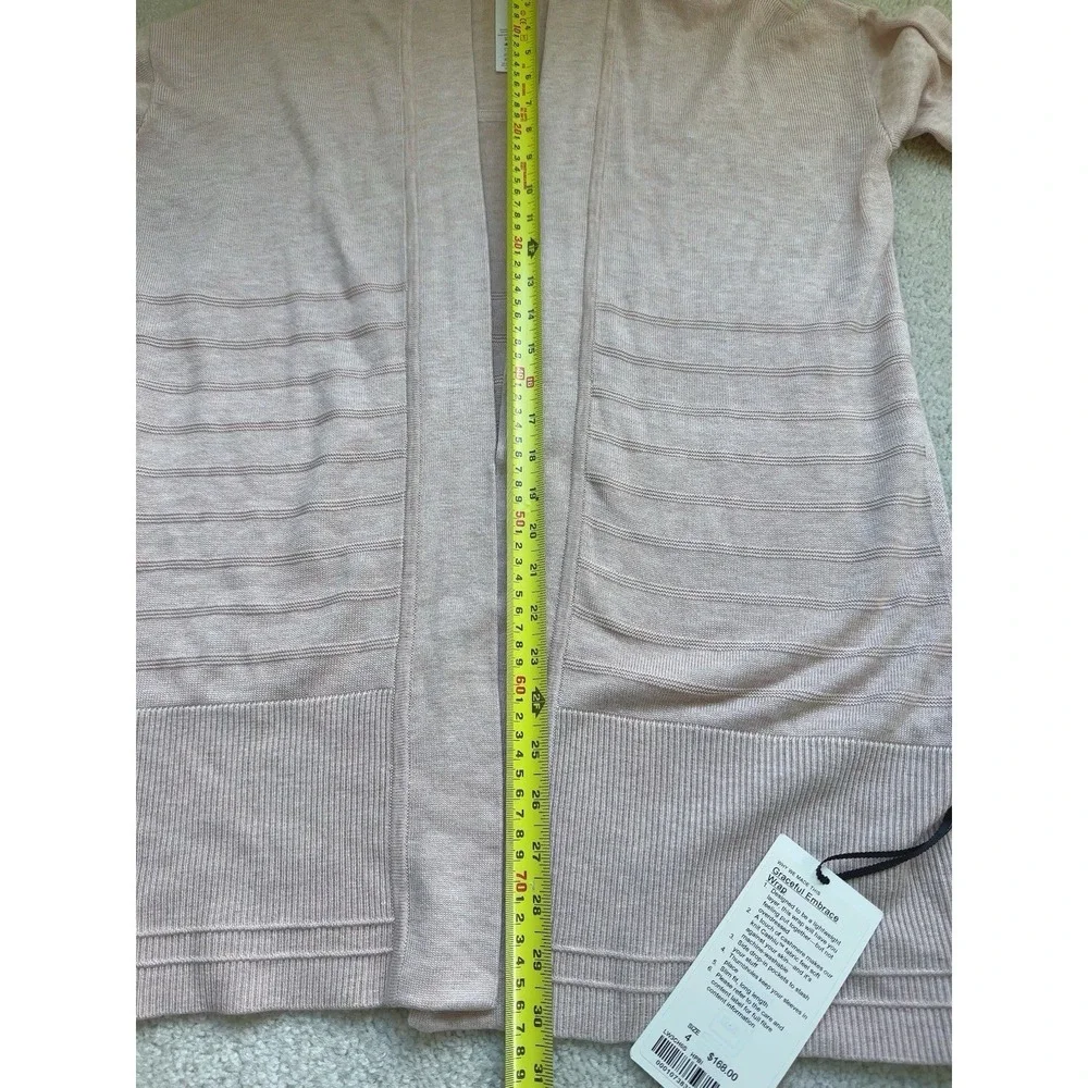 $168 NWT Lululemon Graceful Embrace Wrap *Cashlu Soft Size 4 PInk Bliss